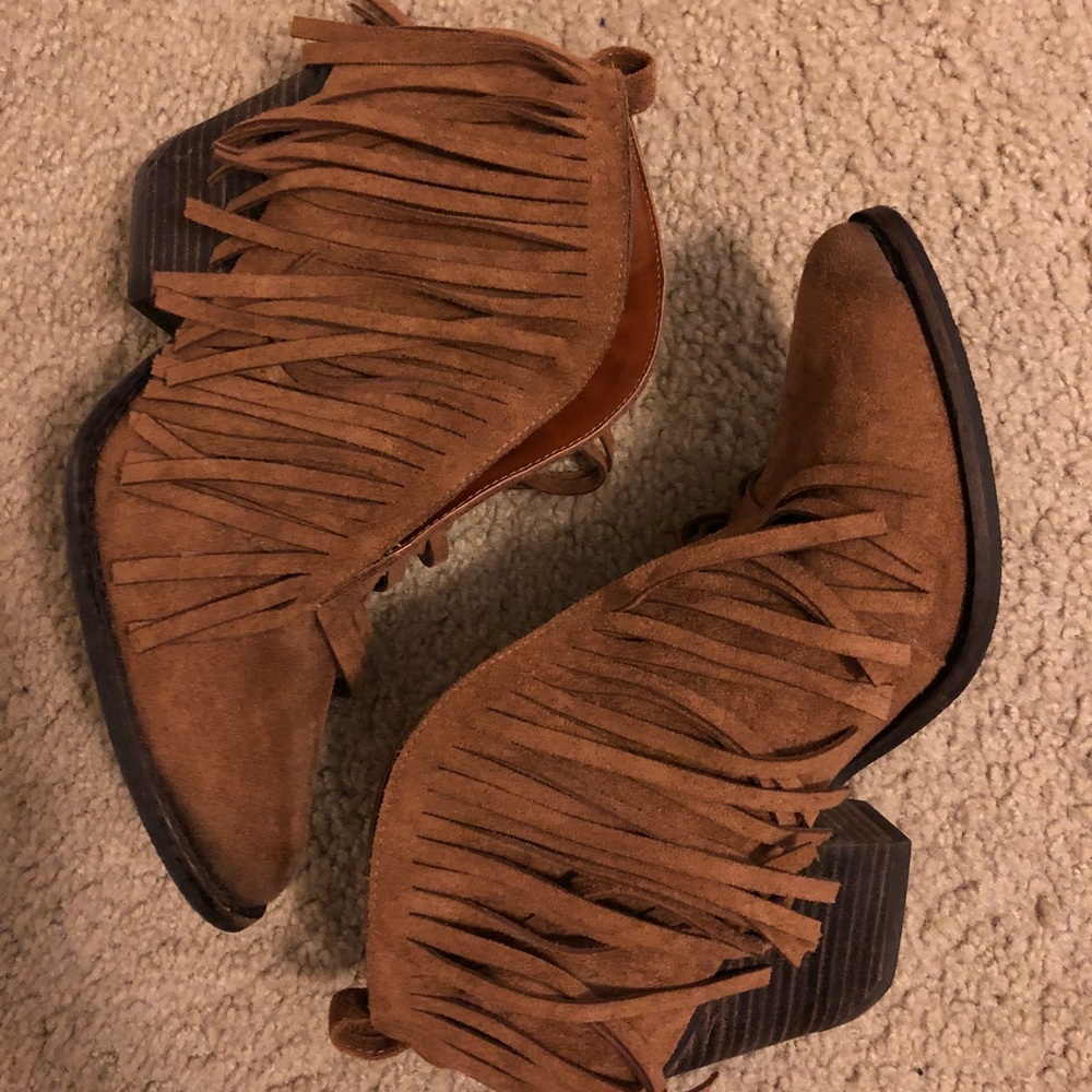 Coconuts Fringe Bootie